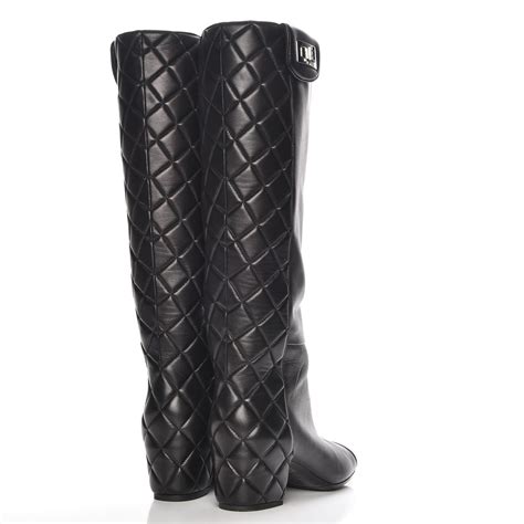 chanel knee high boots 2017|chanel knee high boots women.